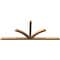 Ekena Millwork Richland Timber Gable Bracket, Western Red Cedar, 108"W x 45"H x 3 1/2"D x 3 1/2"F, 10/12 Pitch GBW108X45X0404RIC00SWR - alternate 4